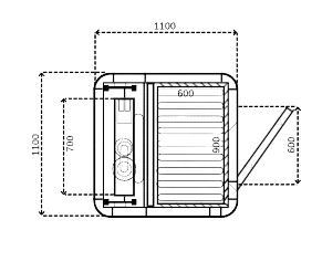 Dimension 1100x1100