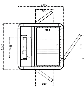 Dimension 1300x1300